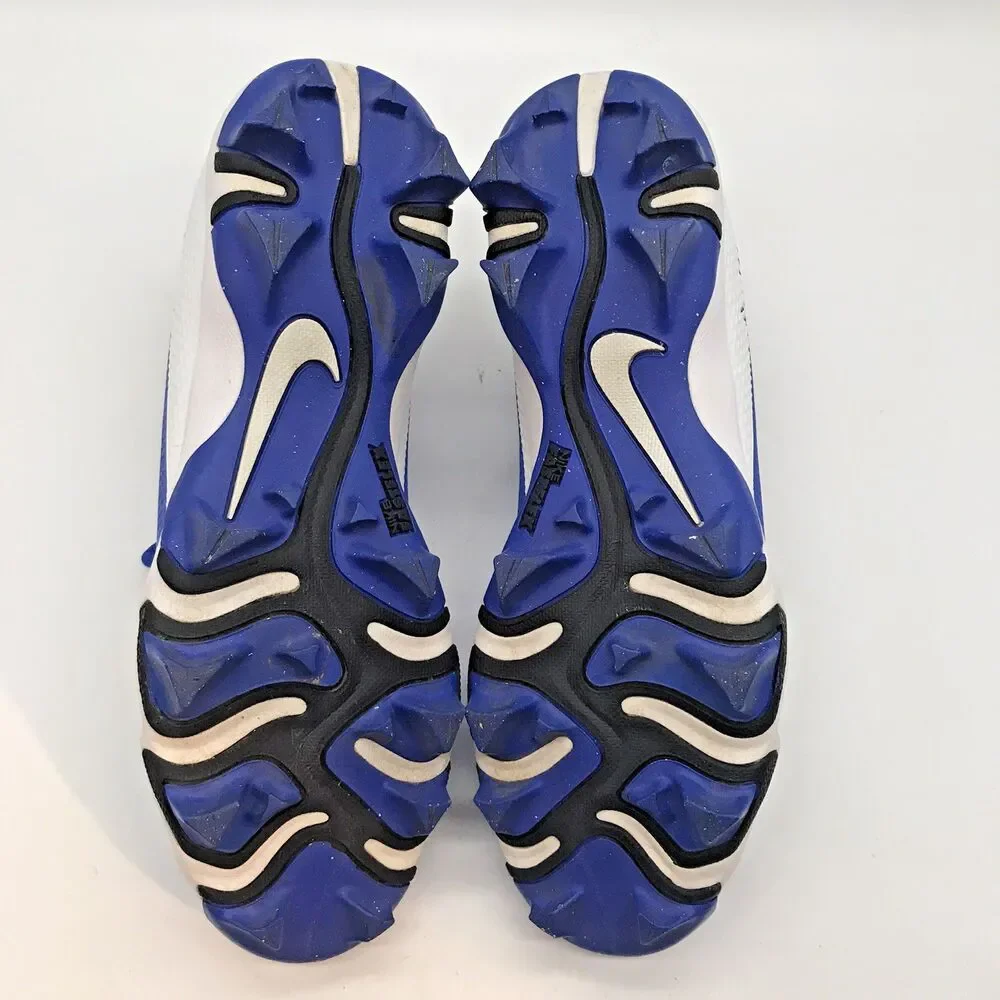 Nike Vapor Edge Shark 2 Football Cleats Men's 7.5 Blue & White Lace Up Low Top